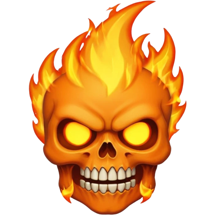 Angry flame death  emoji