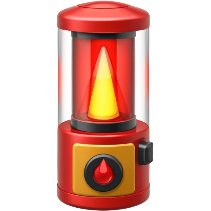 majáček s blikajícím červeným výstražným světlem emoji