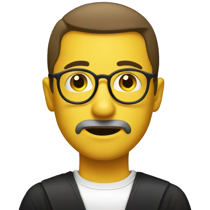 Judgemental face yellow circle emoji emoji