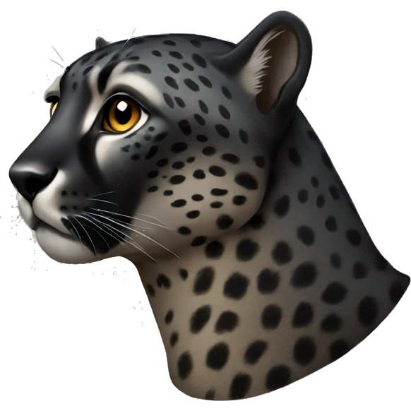 Black cheetah  emoji