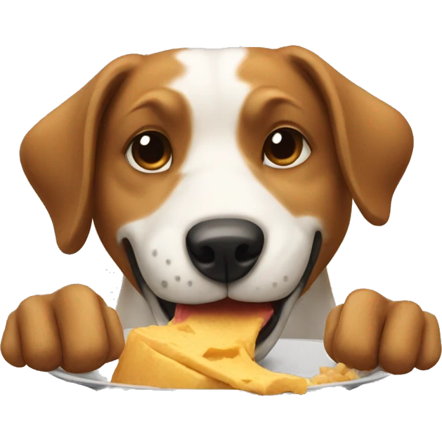 Dog eating emoji