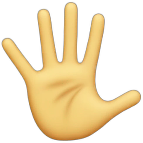Close palm emoji