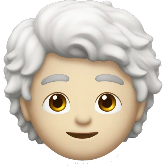 corona che si mette in testa meta bianca meta rossa emoji