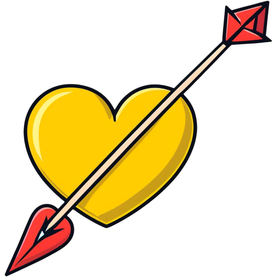 Heart with  arrow  emoji