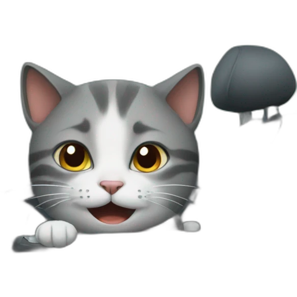 Cat in a car emoji
