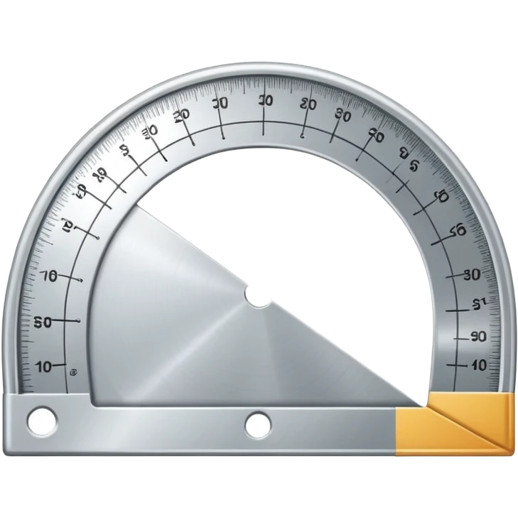 "📏" This emoji is for ruler. Then make an emoji for protractor. emoji
