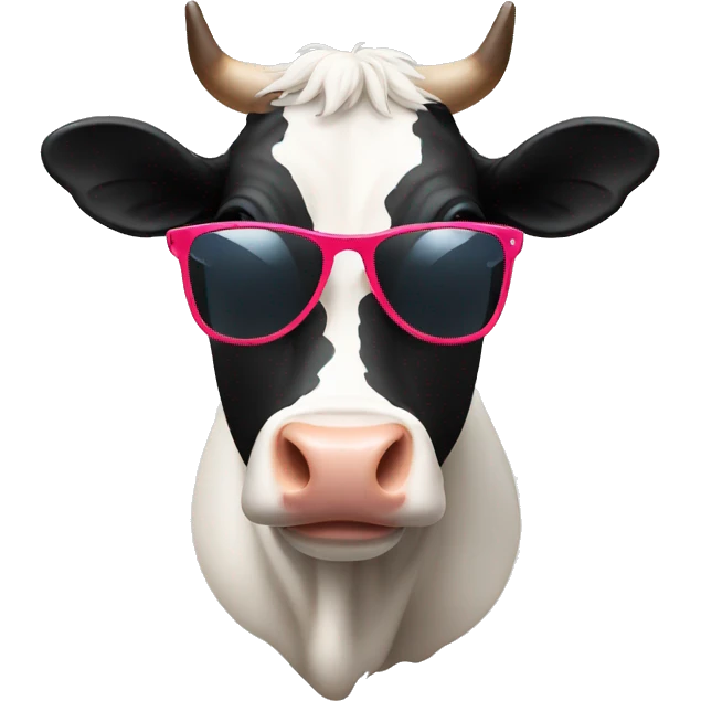 cow with sunglasses emoji