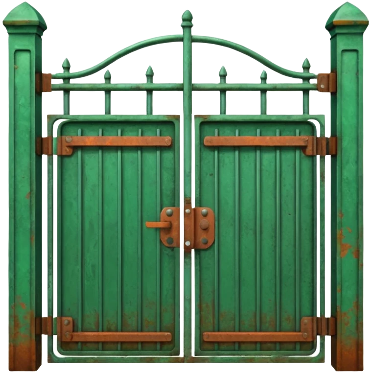 Gate green metal emoji