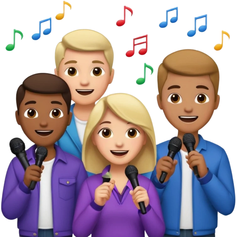 microphone for group karaoke with people more emoji