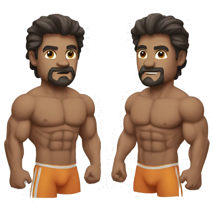 hombre muy musculoso emoji