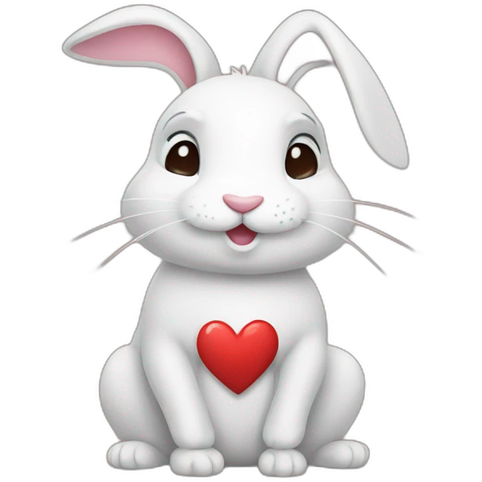 Rabbit_with_heart emoji