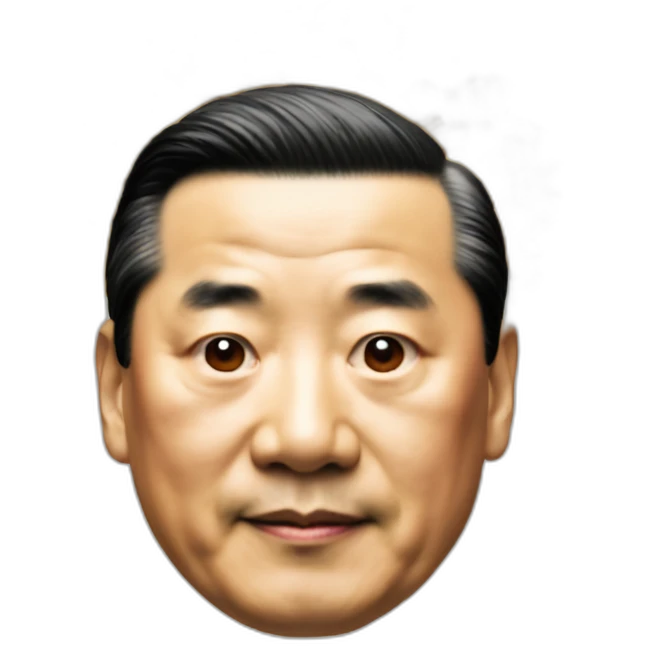 Xi Jinping with beans on head emoji