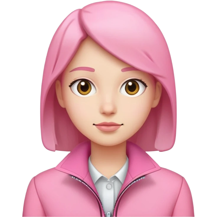 One pink Three pieces jacket emoji