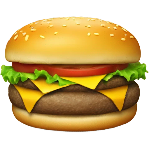 Cheeseburger with no honey mustard  emoji