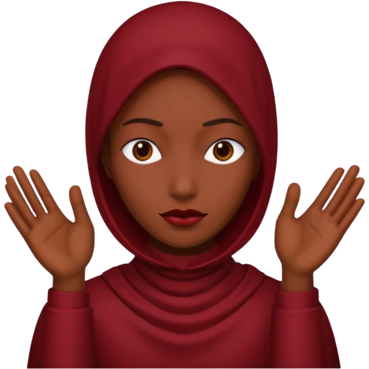 Cery dark Red point without face emoji