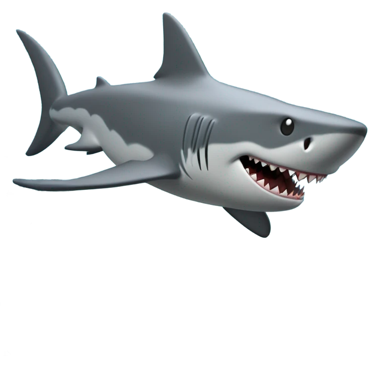 shark riding a roller coaster emoji
