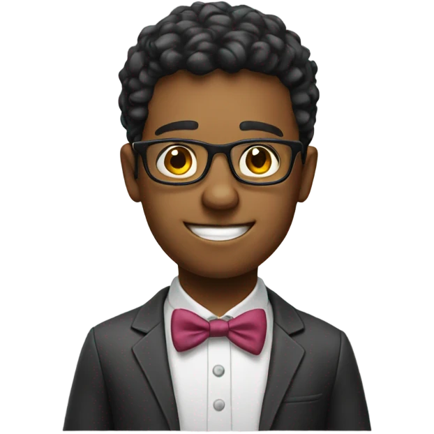 Nerd give present emoji