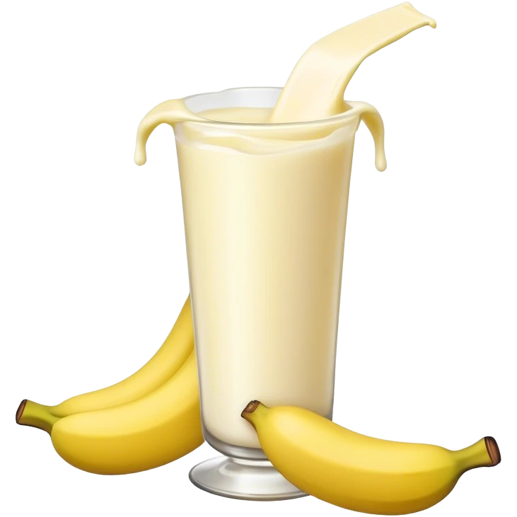 unpeeled banana creaming milk emoji