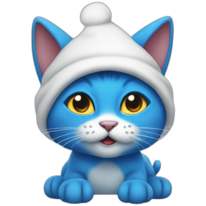 Smurf cat emoji