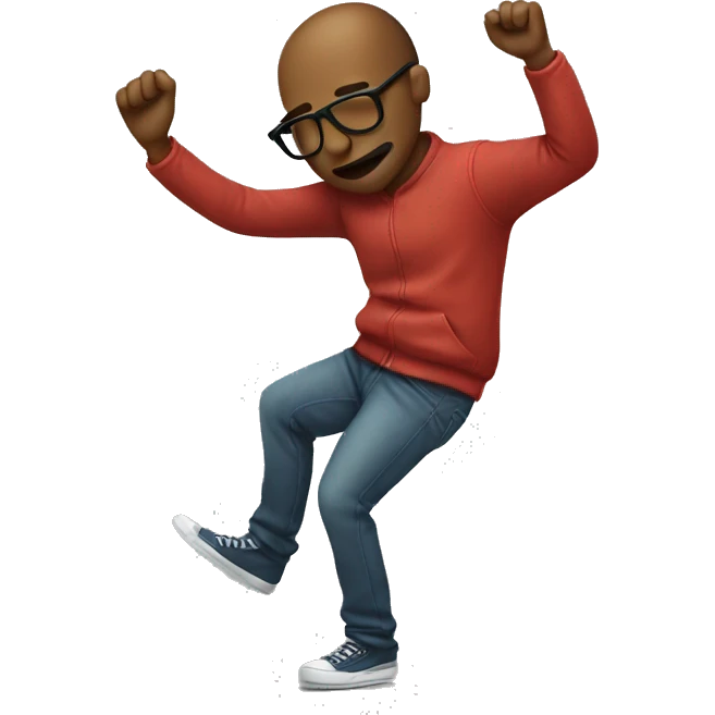 Man dabbing  emoji