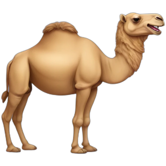 Camel laughed emoji