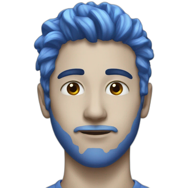 Blue dye emoji