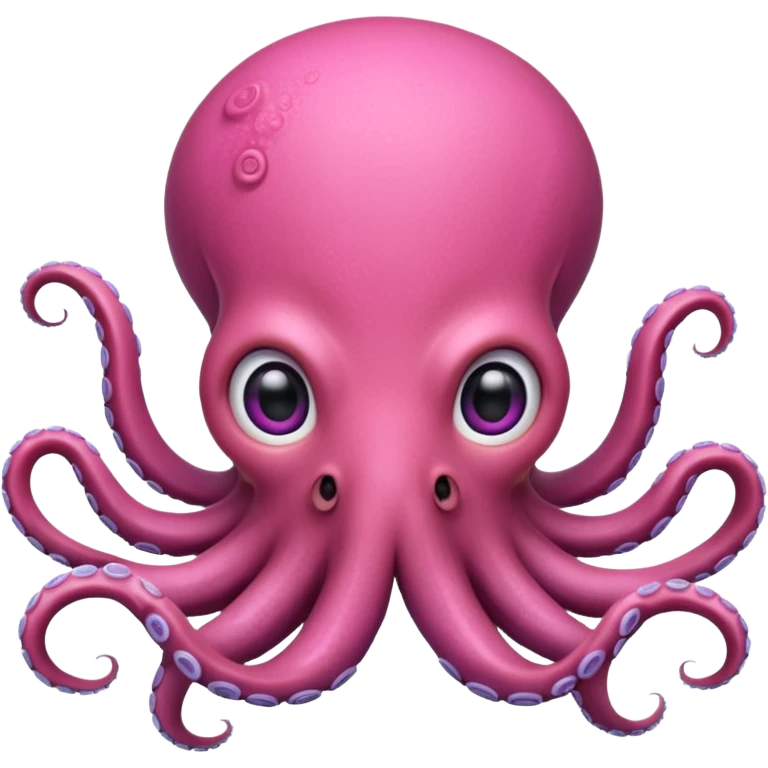 pink female octopus face emoji