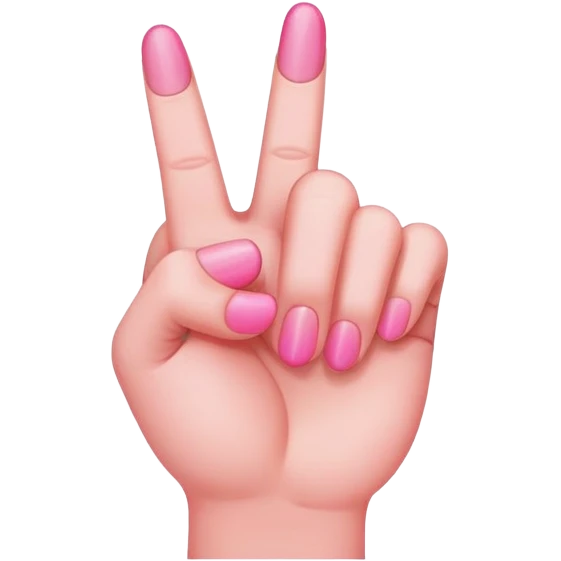 Pink Middle Finger emoji