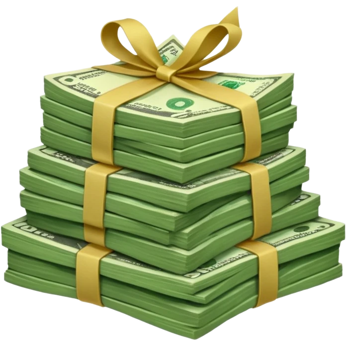 Dinero sin el envoltorio de regalo  emoji