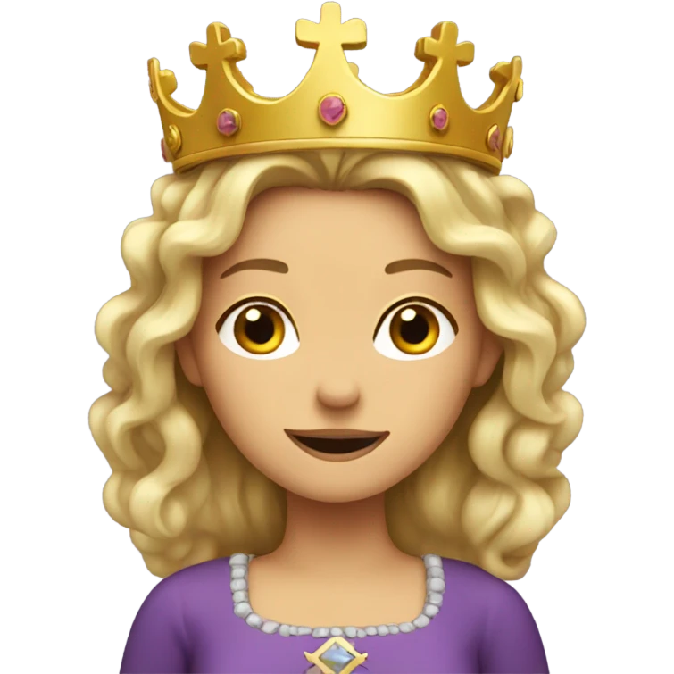 Heidi with crown falling off emoji