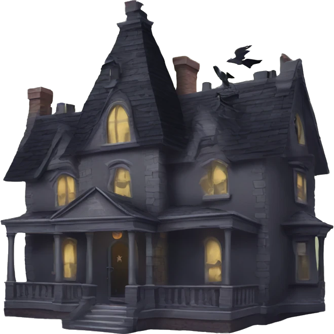 Nevermore Academy. Haunted Addams house.  emoji