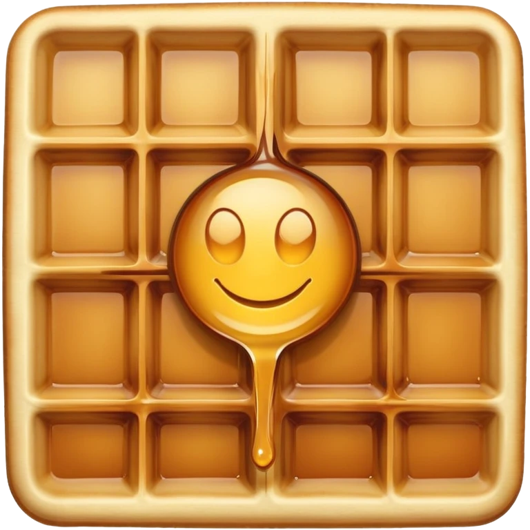 Waffle writing emoji