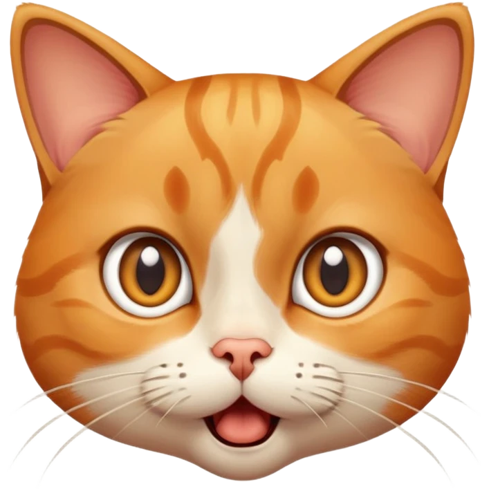 Shocked cat emoji
