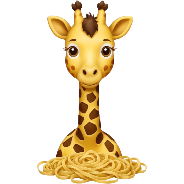 Spaghetti giraffe emoji