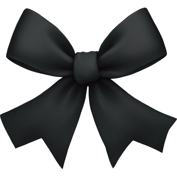 Black bow emoji