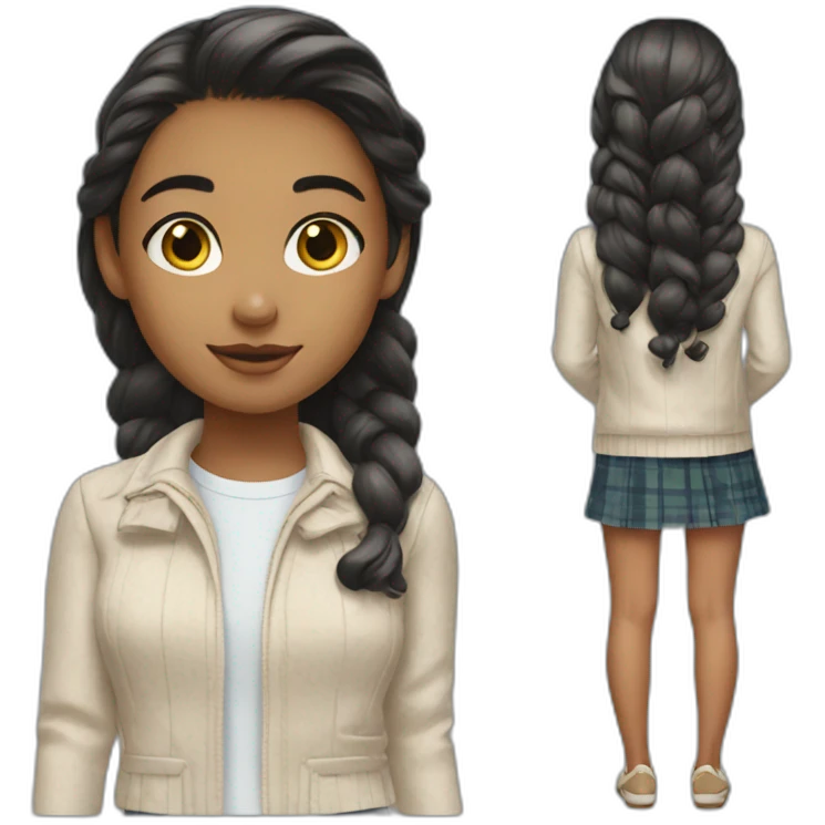 preppy gril emoji