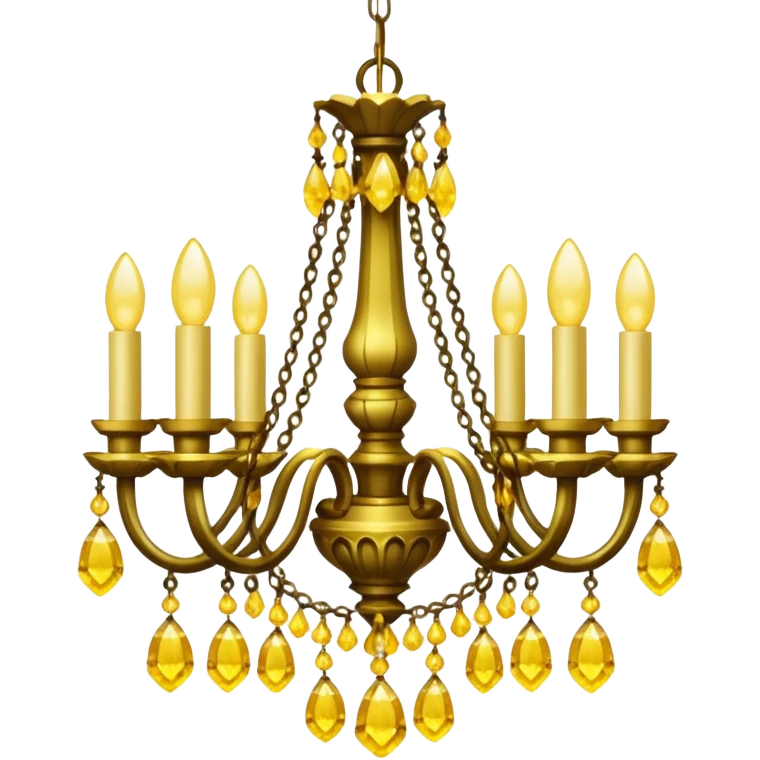 chandelier yellow emoji
