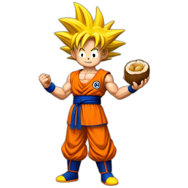 goku holding nuts emoji