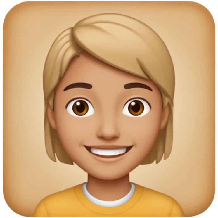Young adult walking with smile  emoji