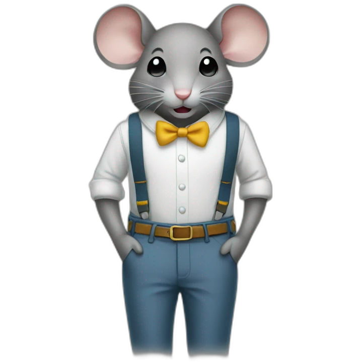 mouse in a trouser pocket emoji