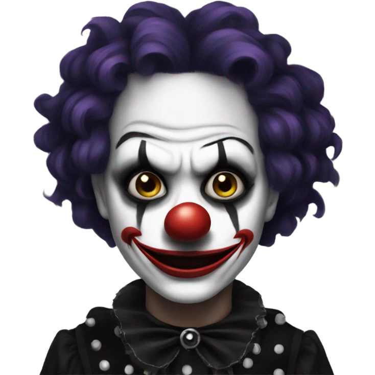 goth clown emoji