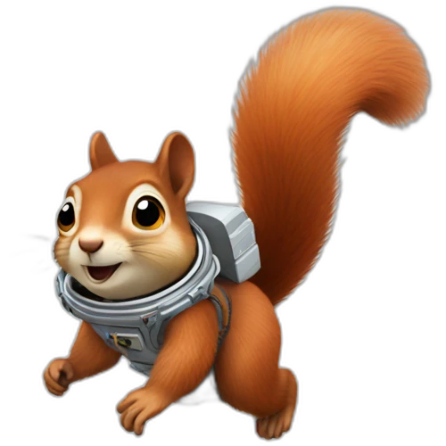 Squirrel in space emoji