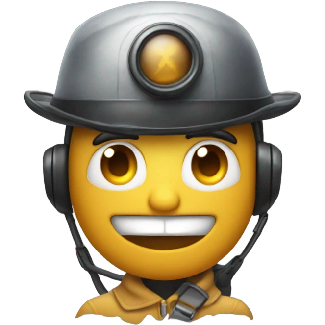 emoticon with smirk wearing helicopter hat and doing sizzler face emoji