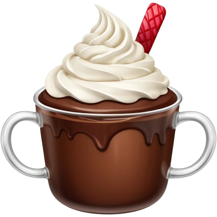 chocolate desert in cup emoji