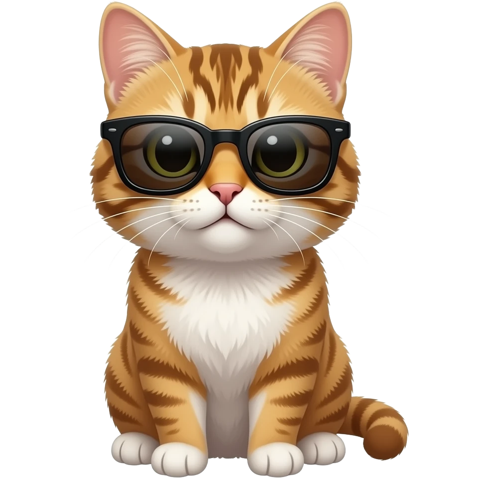 Cat wearing sunglasses emoji