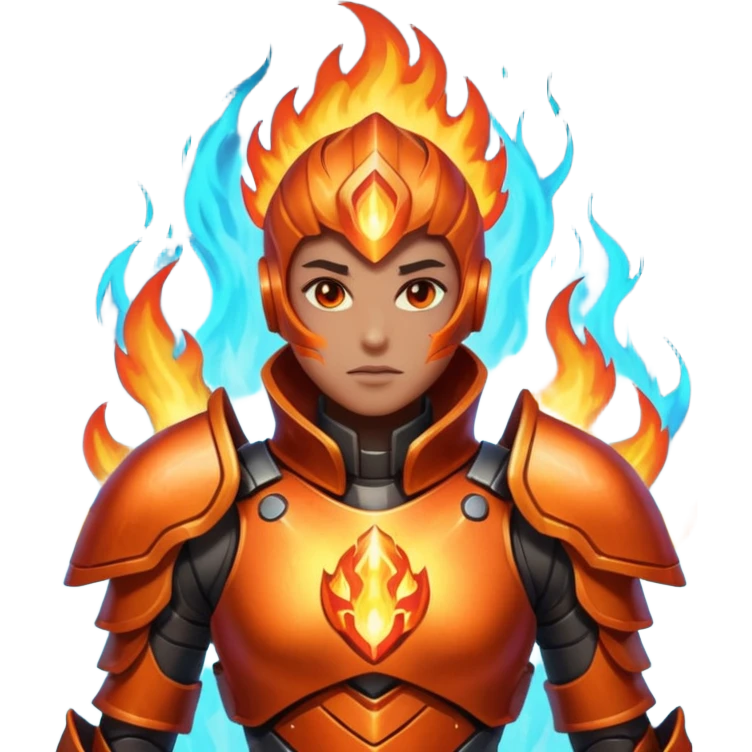 World of Arkadia. Magic vs cyperpunk fantasy world. characters have elemental powers of fire, earth, air, or water emoji