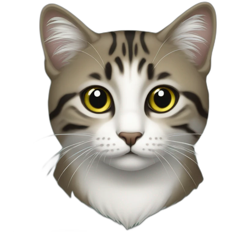 кошка черная с зелёными глазами emoji