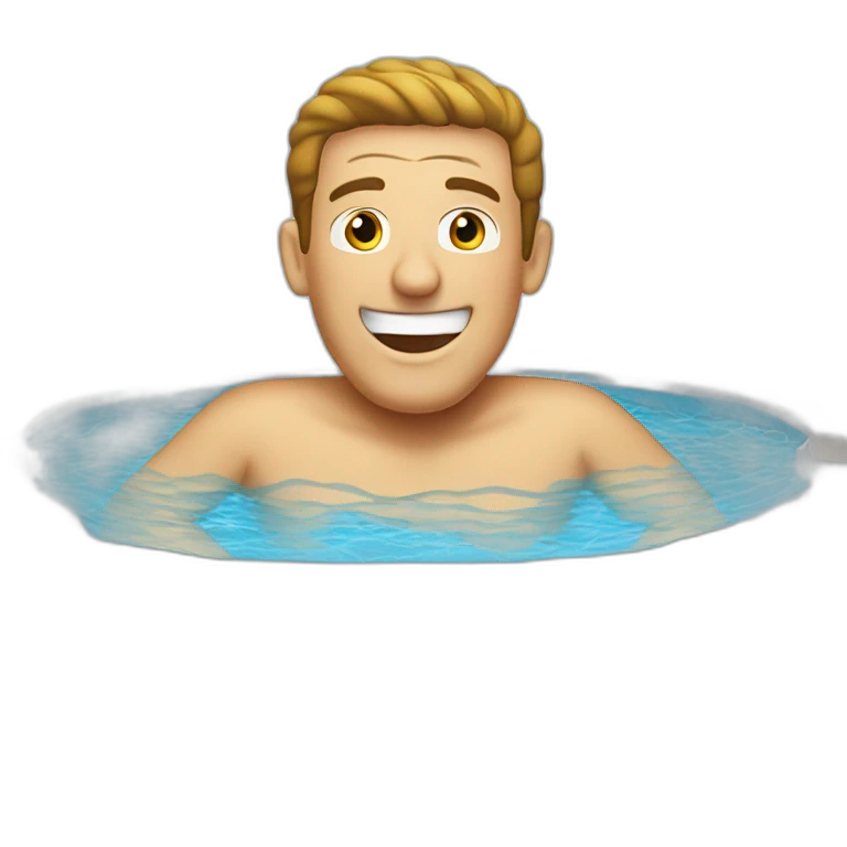 Dale Winton drowning man in swimming pool emoji