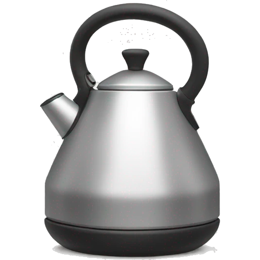 Minimalistic modern small kettle emoji