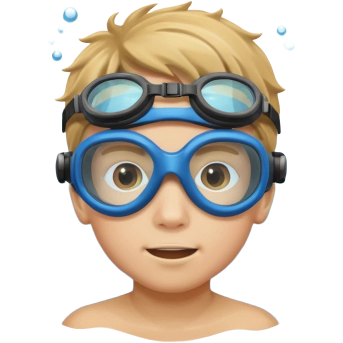 Underwater boy emoji
